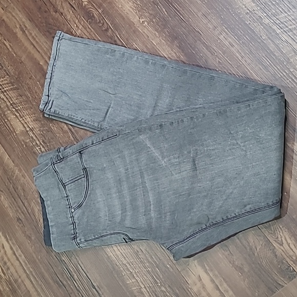 Lori Felt Silky Straight Leg Comfort Waist Pull On Leggings Jeans M Tall - Picture 3 of 9